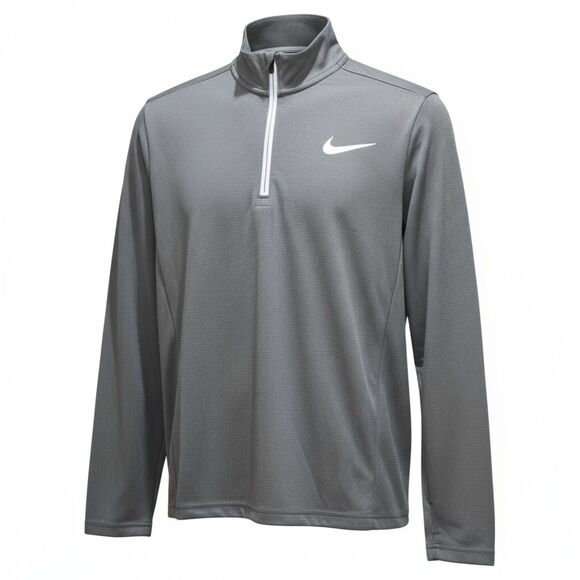 Nike Boys XL Gray 1/4 Zip Pullover Long Sleeve Athletic Top w/ Back Pocket - Picture 2 of 13